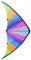 Traditional Garden Games Lenkdrachen 160 x 80 cm - - Vibrant Regenbogenfarben - Drachen & Flugspielzeug