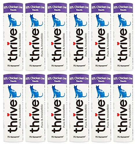 thrive Cat 100% CHICKEN LIVER TREATS 25g (PACK OF 12)