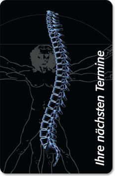 Terminkarten (100 Stück) für Arzt, Physiotherapie, Osteopathie, Massage - Terminkarte Da Vinci