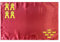 Durabol Bandera Region de Murcia 60 x 90 cm Satén 2 Ojales metálicos fijadas en el dobladillo