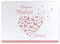 DeinWeddingshop Gästebuch Hochzeit - Hardcover, ohne Fragen, A4 quer, Butterfly Heart (rosé)