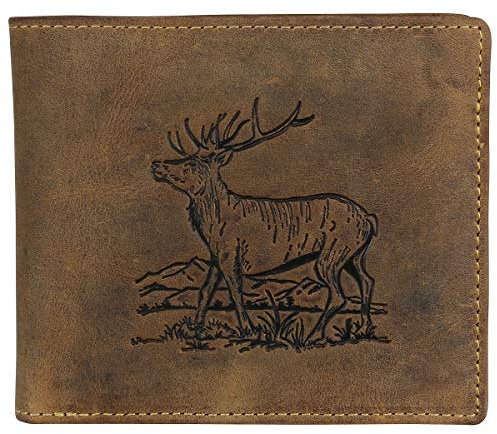 Greenburry Vintage Herren Geldbörse Braun 12x10x2,5cm