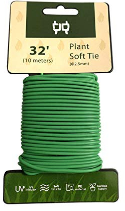 HMM 10 Meter weicher kunststoffbeschichteter Bindedraht 2,5 mm für die Unterstützung von Gartenpflanzen