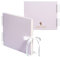 Never Ever Land Scrapbook-Album - 30 x 25 cm Fotoalbum mit 80 glatten 250-g/m²-Seiten - Stabiles Hardcover mit niedlicher Schleife - Perfekt für Baby-, Hochzeits- & Familienfotos – Lavendel