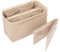 Yoillione Filz Taschenorganizer mit Kreditkartenetui, Damen Bag in Bag Handtaschen Organizer Klein Beige, Taschen Organisator mit Reißverschluss