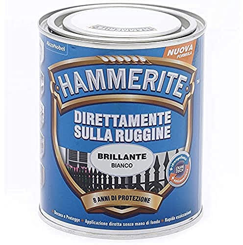 Hammerite Direttamente Sulla Ruggine Brillante Bianco 0.75 l