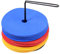 Cawila 30er Set Floormarker, Gummi Markierungsscheiben, inkl. Träger