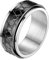 FaithHeart Männlicher Spinnerring hochgepolierter Davidstern Drehring Punk drehbarer Meditations Bandring mit Geschenkebox für Party Alltag