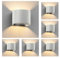 ledscom.de 6 Stück Wandleuchte RUNEL für außen, IP65, Up-/Downlight, weiß matt, rund, 1x G9 max. 10W