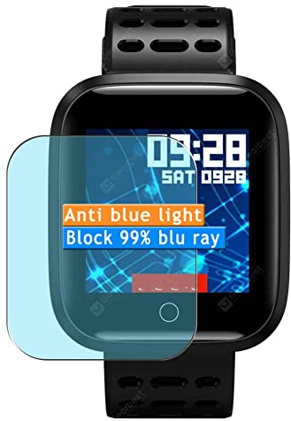 Vaxson 3-Pack Anti Blue Light Screen Protector, compatible with Lenovo E1 Smartwatch smart watch, TPU Guard Film Protectors Sticker [NOT Tempered Glass] New