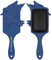 Ravenclaw Haarbürste, Bürste zum Durchkämmen, flach, groß, blau, Adler
