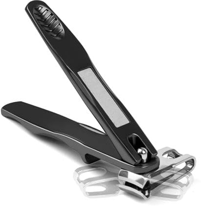 360° Rotating Nail Clippers for Seniors Toenail Clippers for Thick Nails Stainless Steel Long Handle Fingernail Toenail Clippers for Men and Women