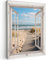 MuchoWow© Bilder 60x80 cm Wohnzimmer Deko Modern Wandbild Foto auf Leinwand Bild Schlafzimmer Room Decor Geschenke Fensterblick - Meer - Küste - Natur - Strand - Wattenmeer
