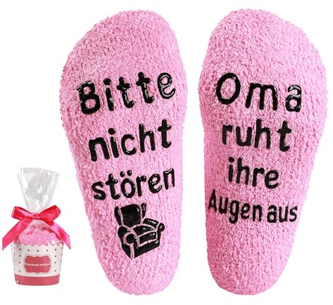 BONANGEL Geschenke für Mama Oma Bitte Nicht Stören Mama Oma ruht ihre Augen Socken Lustige Muttertagsgeschenk Geburtstagsgeschenk für Frauen Mutter, Beste Mama Oma Geschenk zum Geburtstag Weihnachten