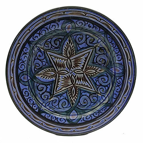 Generico Piatto Decorativo in Terracotta di Safi, Marocco: Arte Manuale per la Tua Tavola 0401221320