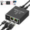 Aplimln Switch Ethernet 1 à 3 RJ45 1000 Mbps Multiprise Répartiteur Gigabit pour Ordinateur, Commutateur, Routeur, Décodeur, TV