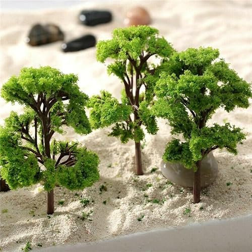 10 Stück 9 cm Maßstab Modellbäume Zug Modelleisenbahn Layout Diorama Landschaft Zubehör Landschaftsbau Landschaft
