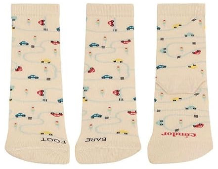 Condor 3980/4 - Calcetines respetuosos Barefoot coches Niñas color: LINO talla: 10
