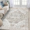 Famibay Tappeto Salotto 160x230cm Pelo Corto Tappeto Vintage Salotto Lavabile in Lavatrice Tappeto Camera da Letto Morbido Antiscivolo Marrone Beige pour Soggiorno Cameretta Sala da Pranzo