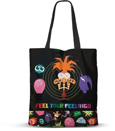 Disney Pixar Alles Steht Kopf 2 / Inside Out 2 Feeling-Shopping Bag Einkaufstasche, Mehrfarbig, 33 x 40 cm