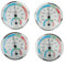 Lot de 4 hygromètres thermiques analogiques d'intérieur - Sans piles