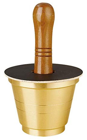CCYENG Ensemble mortier et Pilon, Pilon et broyeur à mortier en Laiton, Bol mélangeur Durable, Facile à Nettoyer, idéal pour Le Gingembre et l'ail