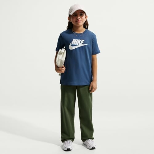 Nike Unisex Kinder Nike K NSW Tee Futura Hbr - Mystic Navy T-Shirt (1er Pack)