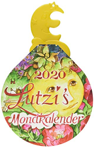 Lutzis Mondkalender rund Ø 16cm (Tagesabreisskalender) 2020: Andrea Lutzenberger