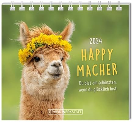 Grafik Werkstatt Das Original Mini-Kalender 2024 Happymacher: Mini-Kalender