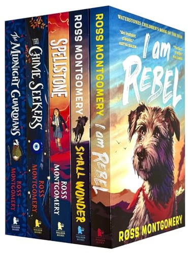 Ross Montgomery Collection 5 Books Set (The Midnight Guardians, The Chime Seekers, Spellstone, I am rebel & Small Wonder)