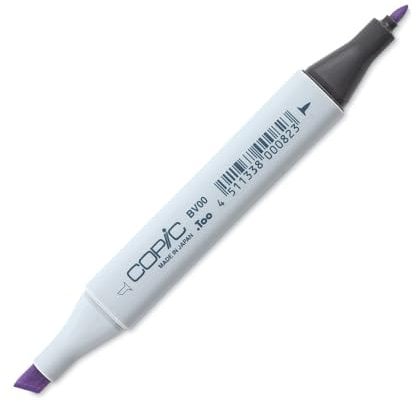 COPIC Classic Marker Typ BV - 00, Mauve Shadow, professioneller Layoutmarker, mit einer breiten und einer feinen Spitze