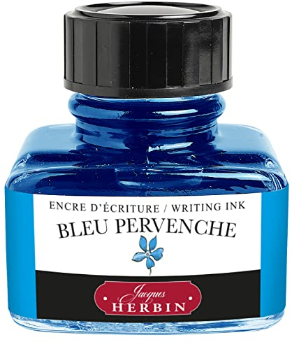 Jacques Herbin 13013T Tinte für Füller, 30 ml, mittelblau