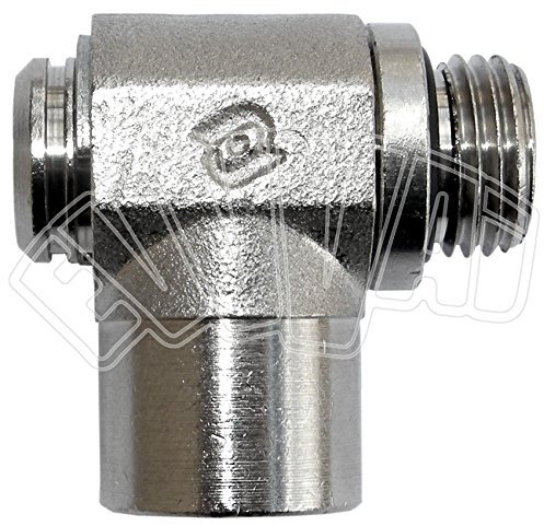 1/4x1/4 M-F RACCORDO A - L - GIREVOLE/PNEUMATICO/ARIA COMPRESSA