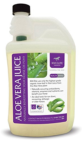 KM Elite Aloe Vera Juice | Boost Immunity | Equine Supplement | Ideal for Older, Sick or Lethargic Horses (1ltr)