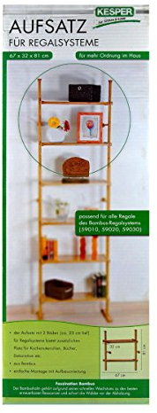 Kesper Bambus Regal System Aufsatz 59090