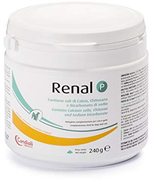 P renales alimentos complementarios para perros y gatos Alimentos Suplemento 240g Uso Veterinario