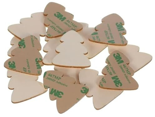 Bütic GmbH - Albero di Natale in legno autoadesivo, 1-10 cm, Compensato, 50 pz, Tannen 10cm
