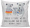 Mr. & Mrs. Panda Kissen Koala Familie - Geschenk, Mama, Kissenbezug 40x40, Geschwister, Opa, Bruder, Family, Kissen 40x40 Waschbar, Schwester,
