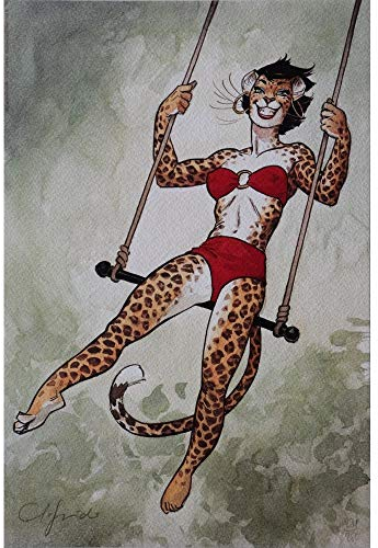 Bruno Graff Poster Offset Blacksad Juanjo Guarnido, Swing Signed (21x29cm)