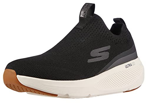 Skechers Gorun Elevate-Athletic Slip-on Workout Running Shoe Sneaker with Cushioning, Zapatillas Hombre, Negro y Blanco, 46 EU