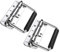 Gobesty 2 Stück klappgriff, Hardware Boxen Gefedert kistengriff, Silber Griffe Griff Tragegriff für Toolbox Tür (140mm)