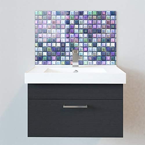 Bathroom Splashbacks - Sink Splashbacks - by Premier Range - Tetris Tiles in 50cm Wide x 30cm High with Glue