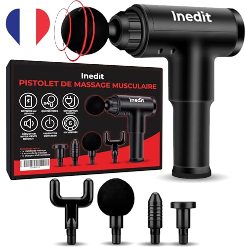 Pistolet De Massage - NOTICE EN FRANÇAIS - Appareil De Massage Et Relaxation - Masseur Ultra Silencieux Et Adapté A Tout Le Corps – Soulage les Douleurs Musculaires