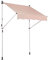 CLP Toldo Plegable Westerly para Exterior con Manivela I Marquesina Moderna Regulable En Altura & Ángulo, Color:Beige, Tamaño:350x120 cm