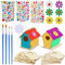LAMEK 2 Stück Vogelhaus Bausatz Kinder DIY Holz Birdhouse Kreativ Bastelset Vogel Haus zum Bemalen mit Malerei Werkzeuge Bauen Handwerk Holzkunst für Mädchen Junge Geburtstag Frühling Ostern