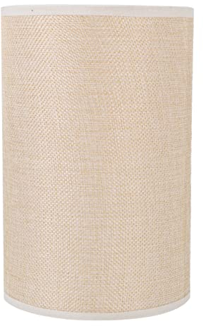 SOLUSTRE Stoff Lampenschirm Gelb Leinen Tischlampe Lampenschirm E27 Tisch Stoff Schutzhülle für Pendelleuchte Wandleuchte Stehlampe Deckenleuchte Dekoration