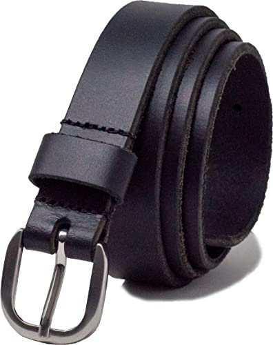 Ashford Ridge 25 mm Vollnarbenledergürtel - Schwarz XL