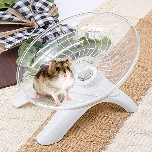 YAXIDAEVER Laufrad für kleine Tiere,Kleintier Laufrad,Übungsrad für Hamster,Geräuschlos Kunststoff Laufrad für Hamster, Igel, kleine Haustiere