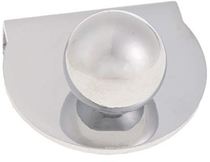 Glas-Vitrine, Zugknauf, runder Schubladengriff, 3–8 mm, 40 x 41 mm