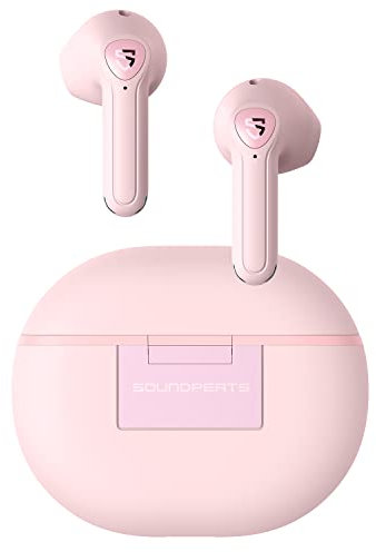 SoundPEATS Wireless Earbuds Hi-Res Audio, Air3 Deluxe HS Semi in-Ear Bluetooth 5.2 Headphones with LDAC In-ear Detection Personalized EQ, ENC Clear Call 14.2mm Driver, Game Mode, Total 20H Playtime